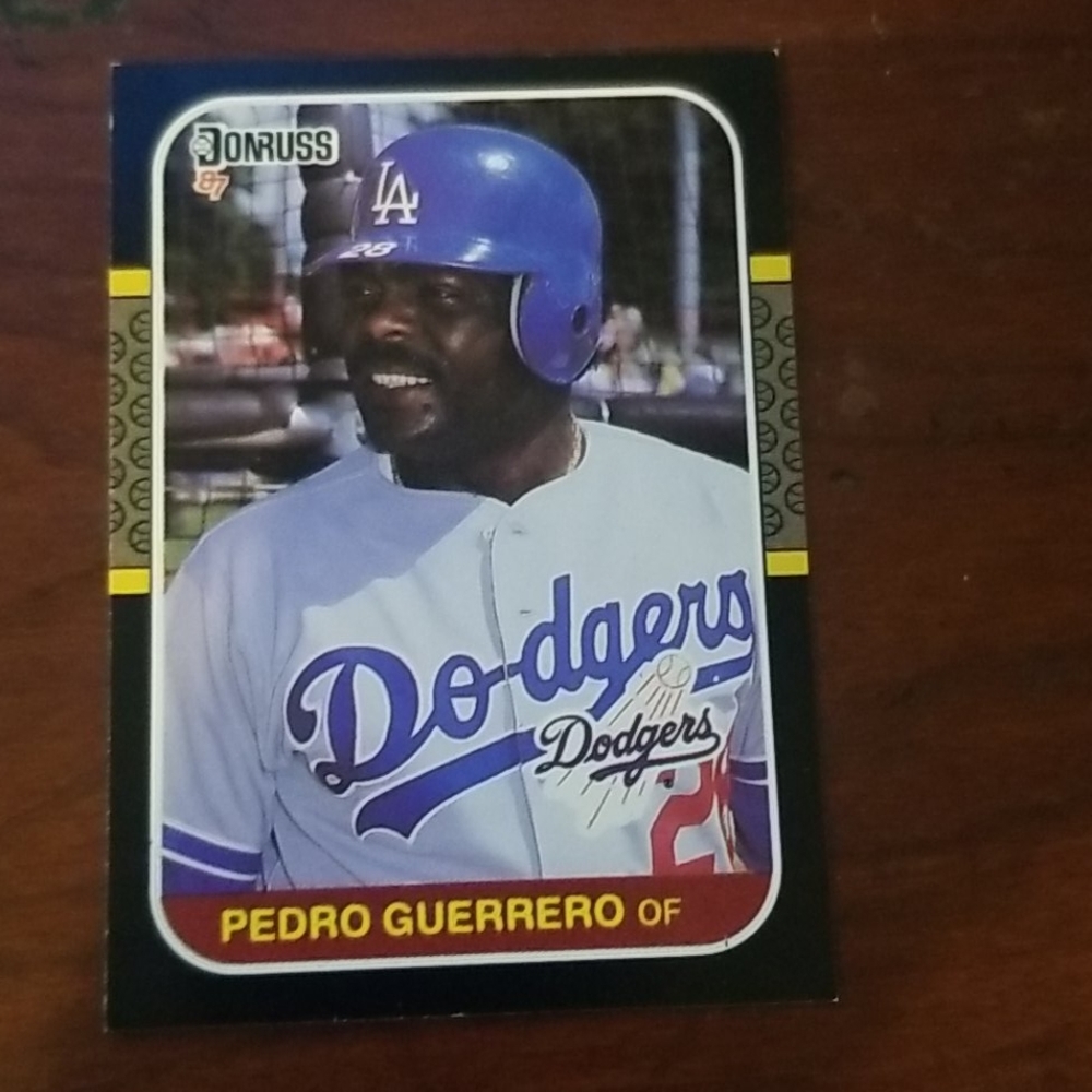 Pedro Guerrero 1987 donruss card